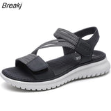 Shoes Women Sandals Thick Sole Sweet Ladies Beach Sandals Summer Holiday Footwear Plus Size 42