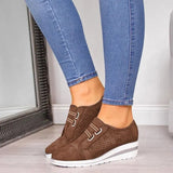 2022 New High Heel Lady Casual Women Sneakers Leisure Platform Shoes Breathable Height Increasing Shoes Women Flats Plus Size