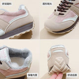 Breakj Korean Version Of The New Dad Shoes Female 2024 Winter Student Running Sports Platform Leisure Street Shot