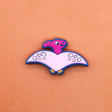 Sale 1pcs Shoe Charms Novel Dinosaur Shoe Accessories Cute Garden Shoe Decoration for croc jibz Buckle Kid's X-mas