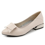 Brand Shoes Thick Heel Ladies Pumps Genuine Leather Pointed Toe Colorful Square Heels Party Handmade Shoes