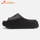 Fashion Brand Women's Slippers 2023 Wedge High Heeled Sandals European Style Simply Casual Comfy Walking Slippers