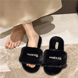 Breakj Version Of The Trend Home Hair-Hair Drag Woman 2025 Autumn And Winter New Flat Shoes Small Design Comfortable Leisure