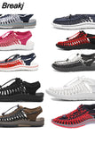 Men Shoes High Quality Handmade Mens Sandals Summer Soft Non-slip Gladiator Sandals Men Hiking Beach Platform