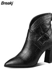 Women's Boots 2023 New Fashion Temperament Autumn and Winter High Heels and Ankle Shoes Boots Wedding Party