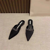 Breakj Temperament Fairy Bag Head Half Slippers Women Wear Lazy One Foot Pedal Cool Drag Summer New Beautiful Tip Muller