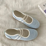 Breakj Version Of The Color Double Bouquet Single Shoe 2025 Autumn New Retro Round Head Mary Jane Shoes Flat Bottom Shallow Casual