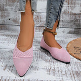 Breakj Summer New Large-Size Tip Flat Bottom Flying Shoes Women's Shallow Sports Style Casual