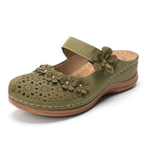 Fashion Sandals Flat Ladies Flower Sandals Comfortable Female Soft Bottom Shoes Leisure ladies Hollow Out Light