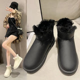 New Snow Women Boots Thickening Plus Velvet Winter Fashion Warm Short Boots Cotton Shoes Women'S Snow Boots Winter