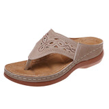 Breakj 2023 New Cool Drag Thick Bottom Flip-Flops And Slippers Women Wear Hollow Beach Water Drill Cool