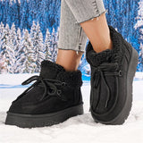 Breakj Bottom Snow Boots 2025 New Women's Winter Plus Thick Cotton Shoes Lamb Hair Warm Short Anti-Slip Cotton