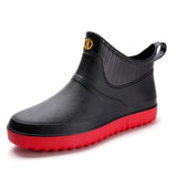 Rubber Rain Shoes Slip On Waterproof Low-Heel Tube PVC Rain Boots Work 2020 Hot Sale Men's Boots