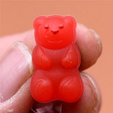 Red Bear PVC Shoe Charms Accessories Ice Cream Chocolate Donut Racing Shoe Buckle Decorations fit Kids X-mas Party Gifts