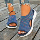 Breakj Low-Heeled Women's Shoes Large-Size Sports Toe Thick-Sed Fish Mouth Flying Leisure Sleeve Sandals Large