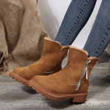 Breakj Boots 2023 Winter New Velvet Women's Shoes Warm Boots Cotton Shoes Large Size Women's