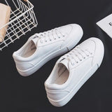 Breakj Style Solid Color Small White Shoes Women 2025 Summer New Simple Casual Shoes Women's Low-Help Thick Plate