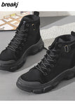 2023 Spring New Student Wild Knight Short women Boots Short Tube High Top Small Short Boots Canvas Shoes
