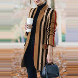 Winter New Fashion Women Stand Collar Print Jackets Casual Long Sleeves Elegant Office Lady Cardigan Slim Buttons Jackets 1020