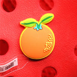 PVC Fruits Shoe Buckle Accessories Cute Pineapple Peach Banana Shoe Decoration Jibz for Croc Charms Bracelets Kids