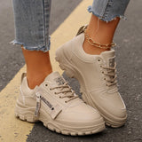 Breakj 2025 New Casual Board Shoes Women's Flat Leather Face Women's Small White Shoes Women's Shoes