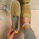Breakj 2023 Summer New Large Size Round Head Flat Single Shoes Women's Shallow Mouth Sports Wind Casual