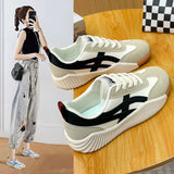 Breakj 2025 New Korean Version Ins Breathable Small White Shoes Women's Low Top Casual Platform Shoes