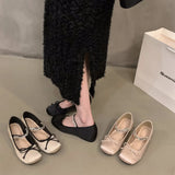 Pink Ballet Single Shoes Women's Shoes 2024 New French Spring And Fall Mary Jane Gentle Evening