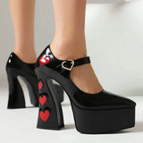 Dropship 2023 Spring Summer Platform Woman Mary Janes Shoes Pumps Elegant Office Lady Woman Shoes Pumps Big Size