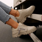 Breakj 2025 New Casual Board Shoes Women's Flat Leather Face Women's Small White Shoes Women's Shoes
