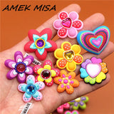 Sale 1 pcs Original Shoe Charms Rhinestone Flower Garden Shoe Buckle Accessories Decorations Fit for Croc JIBZ Kids