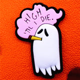Sale 1pcs Cartoon Ghosts Shoe Buckle Accessories PVC Halloween Shoe Charm Decorations Pins Fit Croc Jibz Party Kids