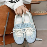 Breakj Large-Size Women's Shoes 2025 New Retro Student Board Shoes Korean Version Of The Little White Shoes
