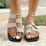 Women's Summer Wear Leisure 2025 New Design Sense Of Niche Woven Temperament Flat Cool