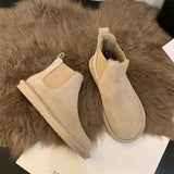 Breakj Boots Plus Velvet Warm Women's Boots Autumn And Winter New Thick Cotton Shoes Martin Boots Fashion Short Boots Cotton