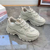 Breakj Korean Version Of The New Dad Shoes Female 2025 Spring Student Running Sports Platform Increased Leisure Street Shot