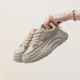 Breakj Korean Version Of The New Dad Shoes Female Spring 2025 Student Running Sports Platform Increased Casual Shoes Female