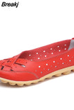 Women Shoes 2023 New Arrival Flat Shoes Women Hollow Loafer Ballerina Flats Casual Female Shoes Plus Size 44