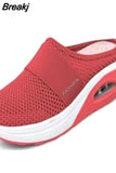 Women Casual Platform Wedge Slippers Vintage Premium Sandals Female Anti-slip House Retro Shoes Orthopedic Diabetic