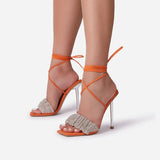 Ankle Strap High Heel Summer Super Sandals Fish Head Open-toed Sexy Women Wedding Shoes Sequined Cloth Gladiator