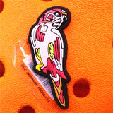 Novelty PVC Animals Pink Parrot and Sparrow Shoe Accessories Decorations Jibz for Croc Charms Shoes fit Bracelet Kids