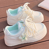 Breakj Small White Shoes Women 2025 Autumn New Korean Version Of The Thick-Soled Commuter Leisure Shoes In High Value