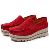 Breakj And Summer New Women's Shoes Korean Version Of Thick-Sed Loose Cake Shoes Leather Casual Shoes Large-Size Heel Bean