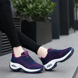 Sneakers Fashion Casual Shoes Summer Air Cushion Mesh Female Shoes Comfortable Breathable Heightening Sneakers for