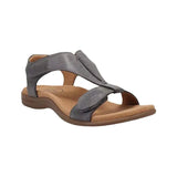 Breakj Summer Large Size Lady Flat Foot Bow Magic Sticker Casual Beach