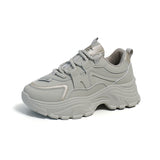 Breakj Korean Version Of The New Dad Shoes Female 2025 Spring Student Running Sports Platform Increased Leisure Street Shot