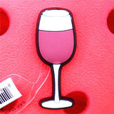 Red Wine Champagne Shoe Decoration Ice Cream Milk Tea Hot Sauce Shoe Accessories Croc Charms for Bracelets Jibz Kids