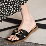 Size 34-40 2023 Za Womens Slippers Elegant Flats Sandals Woman Casual Flat Shoes Ladies Comfort Home Slides