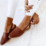 Women's Sneakers Summer 2023 Shoes Woman-shoes New Roses Large Casual Basic Flat Scandals Fretwork Buckle Strap Rubber Pointed