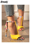 Women's High Heels New Open Toe Buckle Fashion Women's Single Shoes Sandals Women Shoes for